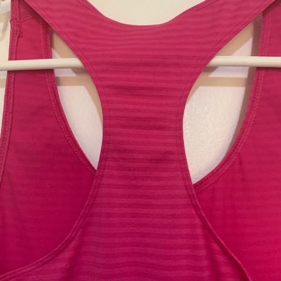 3/$30 Under Armour pink racerback striped tank top - Picture 7 of 7